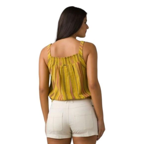 pRana Summer Tank Little Palm Cami sz S in Leapfrog Stripe - Picture 3 of 11